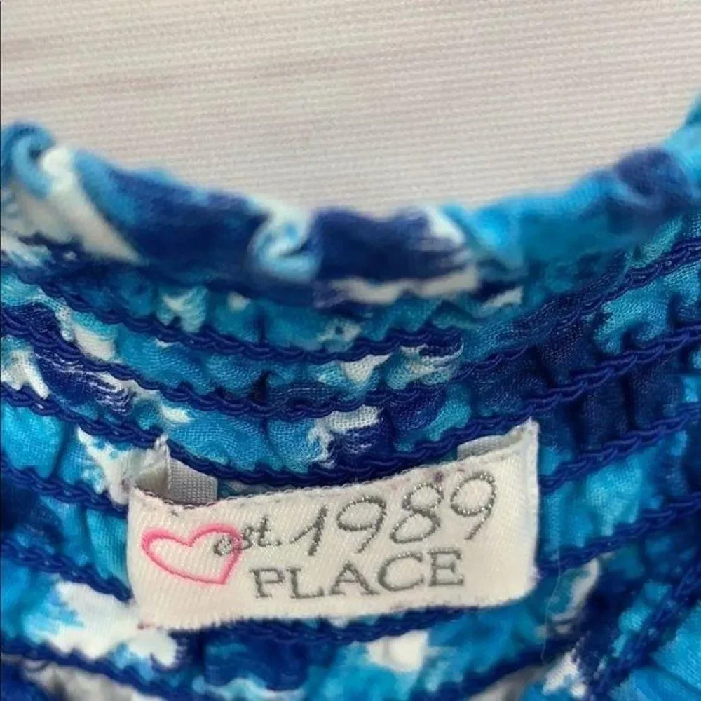 Children’s Place‎ Girls Blue Abstract Print Skirt Size Large 10/12